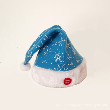 Musical engraçado Papai Noel Claus Knitt Chatch Hat